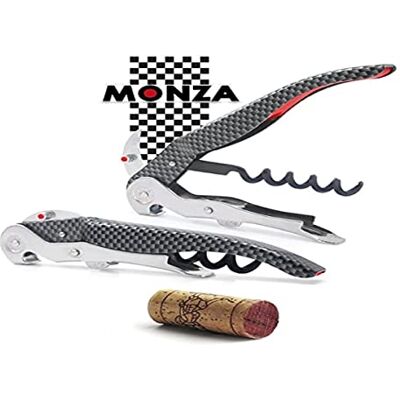 Pulltex 107-839-00 Tire-Bouchon Click Cut Monza, Acier Inoxydable, Gris, 18.6 x 12 x 2.3 cm, Transparent Pulltex 107-839-00 Tire-Bouchon Click Cut Monza, Acier Inoxydable, Gris, 18.6 x 12 x 2.3 cm, Transparent