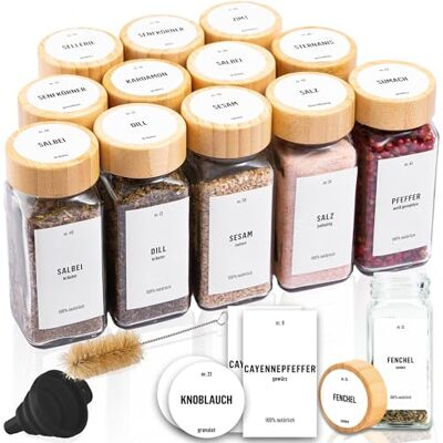 Deco haus ® Pot a Epices en Verre avec Étiquettes d'épices Lot de 12 Boite a Epices Cuisine Rangement, Bocal Epices avec Couvercle Hermetiques Boite Epices Cuisine, Rangement Epices Deco haus ® Pot a Epices en Verre avec Étiquettes d'épices Lot de 12 Boite a Epices Cuisine Rangement, Bocal Epices avec Couvercle Hermetiques Boite Epices Cuisine, Rangement Epices