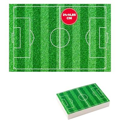 dekora Planche comestible terrain de football Papier à sucre A5 (14,8 x 21 cm) Décoration de gâteau enfant Sans gluten, sans sucre ajouté, sans sucre ajouté, végétarien Facile à utiliser dekora Planche comestible terrain de football Papier à sucre A5 (14,8 x 21 cm) Décoration de gâteau enfant Sans gluten, sans sucre ajouté, sans sucre ajouté, végétarien Facile à utiliser