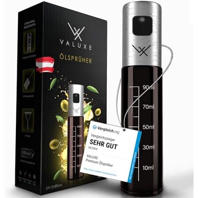 VALUXE Pulvérisateur pour huile alimentaire et vinaigre Verre anti-UV et filtre Flacon en acier inoxydable Precis VALUXE Pulvérisateur pour huile alimentaire et vinaigre Verre anti-UV et filtre Flacon en acier inoxydable Precis