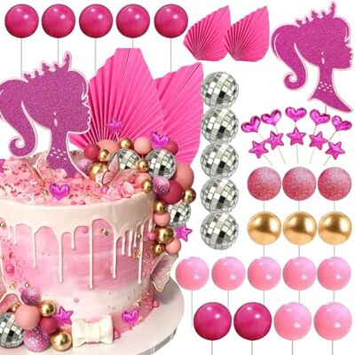 Manqyi 38 Pièces Décoration Cupcake Princesse Fille, Cake Topper Princesse, Gateau Anniversaire, Pâtisserie Mariage Fête Célébration Manqyi 38 Pièces Décoration Cupcake Princesse Fille, Cake Topper Princesse, Gateau Anniversaire, Pâtisserie Mariage Fête Célébration