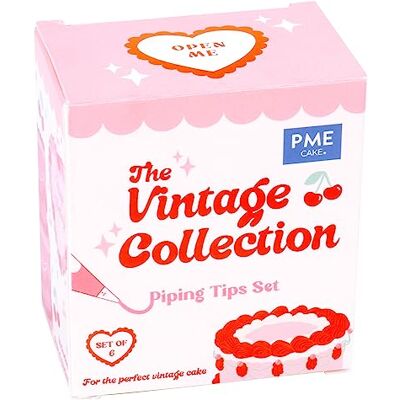 PME VTNZ001 Lot de 6 douilles à douille vintage en acier inoxydable PME VTNZ001 Lot de 6 douilles à douille vintage en acier inoxydable