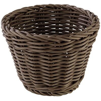 APS Panier rond « Profi Line » Panier tressé marron foncé Panier en polypropylène Panier à pain Panier alimentaire Diamètre : 13 cm Hauteur : 10 cm APS Panier rond « Profi Line » Panier tressé marron foncé Panier en polypropylène Panier à pain Panier alimentaire Diamètre : 13 cm Hauteur : 10 cm