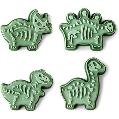 IBILI 692600 Lot de 4 emporte-pièces en plastique Motif dinosaure IBILI 692600 Lot de 4 emporte-pièces en plastique Motif dinosaure