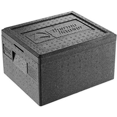 Thermohauser Boîte isotherme en polypropylène GN 1/2 Avec couvercle Noir 39 x 33 x 23 cm 14 l. Thermohauser Boîte isotherme en polypropylène GN 1/2 Avec couvercle Noir 39 x 33 x 23 cm 14 l.