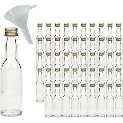 mikken Bouteilles en Verre Transparent, 50 x 40 ml mikken Bouteilles en Verre Transparent, 50 x 40 ml