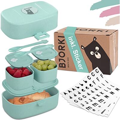 BJORKI ® Boîte à bento pour enfants avec autocollant nominatif gratuit Boîte à repas anti-fuite avec compartiments Boîte à sandwich durable pour enfants pour la maternelle et l'école La boîte de rangement pour les déplacements. BJORKI ® Boîte à bento pour enfants avec autocollant nominatif gratuit Boîte à repas anti-fuite avec compartiments Boîte à sandwich durable pour enfants pour la maternelle et l'école La boîte de rangement pour les déplacements.
