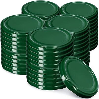 KADAX Couvercles à Vis fi 82 mm Lot de 50 Vert — Métal Twist-Off avec joint hermétique, couvercles de rechange réutilisables pour bocaux et pots en verre KADAX Couvercles à Vis fi 82 mm Lot de 50 Vert — Métal Twist-Off avec joint hermétique, couvercles de rechange réutilisables pour bocaux et pots en verre