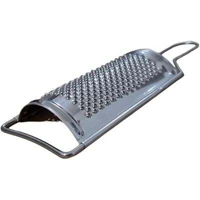 PARENCE Râpe à fromage en acier incurvée 18 cm petits trous idéale pour une texture fine et uniforme PARENCE Râpe à fromage en acier incurvée 18 cm petits trous idéale pour une texture fine et uniforme