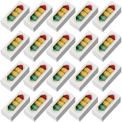 HOCHASOIN Boîtes à Macarons avec Fenêtre Transparente – Boîtes à Pâtisserie en Carton Alimentaire Résistant pour Biscuits, Cupcakes et Gâteaux – Idéal pour Mariage, Anniversaire et Cadeaux HOCHASOIN Boîtes à Macarons avec Fenêtre Transparente – Boîtes à Pâtisserie en Carton Alimentaire Résistant pour Biscuits, Cupcakes et Gâteaux – Idéal pour Mariage, Anniversaire et Cadeaux