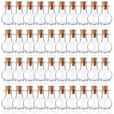 Vegena Lot de 40 mini bouteilles en verre avec bouchon en liège 2 ml Petites bouteilles rondes en verre transparent Pour bricolage, mariage, fête, parfums floraux, herbes, sable Décoration Vegena Lot de 40 mini bouteilles en verre avec bouchon en liège 2 ml Petites bouteilles rondes en verre transparent Pour bricolage, mariage, fête, parfums floraux, herbes, sable Décoration