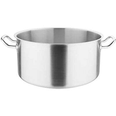 Vogue T088 Grande Marmite en Acier Inoxydable de 18,5 Litres, 360 mm Compatible avec Tous les Types de Feux, Convient pour le Couvercle T147 Vogue T088 Grande Marmite en Acier Inoxydable de 18,5 Litres, 360 mm Compatible avec Tous les Types de Feux, Convient pour le Couvercle T147