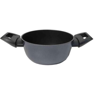 Zanetti Evolution Casserole à induction diamètre 16 cm, fond antiadhésif, haute épaisseur, casserole avec couvercle, poignée confortable deux poignées, noir Zanetti Evolution Casserole à induction diamètre 16 cm, fond antiadhésif, haute épaisseur, casserole avec couvercle, poignée confortable deux poignées, noir