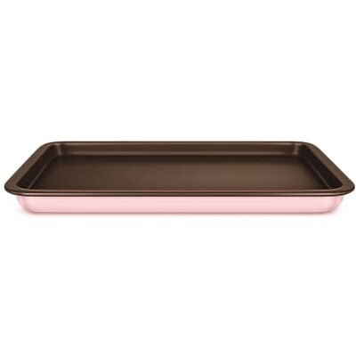 Cuisinox , Plaque à pâtisserie 38 x 30 cm en aluminium, Dolce, Rose Aluminium recyclé et recyclable avec revêtement antiadhésif, Revêtement antiadhésif, Rose Hibiscus et chocolat Cuisinox , Plaque à pâtisserie 38 x 30 cm en aluminium, Dolce, Rose Aluminium recyclé et recyclable avec revêtement antiadhésif, Revêtement antiadhésif, Rose Hibiscus et chocolat