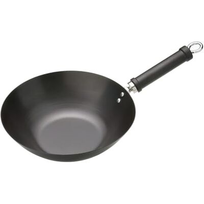 KitchenCraft Kitchen Craft Pure Oriental Wok Anti-adhésif Acier carbone 26,5 cm KitchenCraft Kitchen Craft Pure Oriental Wok Anti-adhésif Acier carbone 26,5 cm