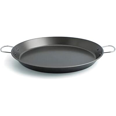Quid 7559022 – Poêle à Paella 46 cm 12 coupelles Senia, Couleur Noir, 58.9 x 46.4 x 5 cm Quid 7559022 – Poêle à Paella 46 cm 12 coupelles Senia, Couleur Noir, 58.9 x 46.4 x 5 cm