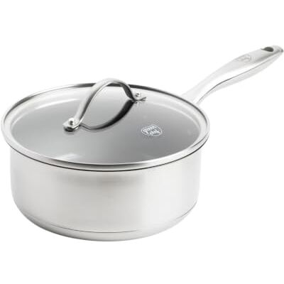 GreenChef Marina Casserole 18 cm avec couvercle anti-adhésive sans PFAS 2 L Acier inoxydable, revêtement antiadhésif en céramique, passe au lave-vaisselle, passe au four jusqu'à 200 °C, induction GreenChef Marina Casserole 18 cm avec couvercle anti-adhésive sans PFAS 2 L Acier inoxydable, revêtement antiadhésif en céramique, passe au lave-vaisselle, passe au four jusqu'à 200 °C, induction