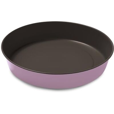 Guardini , Moule à gâteau lisse Ø 28 cm, acier avec revêtement antiadhésif, rose, fabriqué en Italie, ligne Bon Ton Guardini , Moule à gâteau lisse Ø 28 cm, acier avec revêtement antiadhésif, rose, fabriqué en Italie, ligne Bon Ton