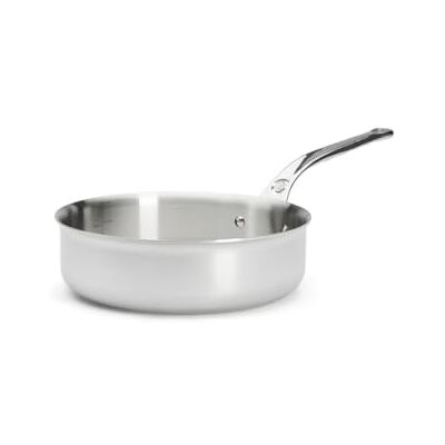 DE BUYER Sauteuse à bords droits en inox 5 couches AFFINITY 24 cm Fabriquée en France, Sans PFAS, Montée Rapide en Température, Inox 18/10, Tous Feux + Four, Finition Poli Brillant DE BUYER Sauteuse à bords droits en inox 5 couches AFFINITY 24 cm Fabriquée en France, Sans PFAS, Montée Rapide en Température, Inox 18/10, Tous Feux + Four, Finition Poli Brillant
