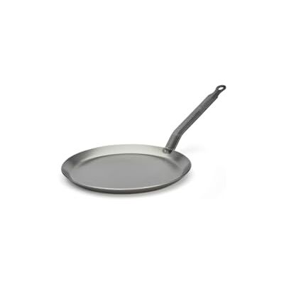 DE BUYER Poêle à crêpes en acier CARBONE PLUS Diamètre 24 cm -, Blanc DE BUYER Poêle à crêpes en acier CARBONE PLUS Diamètre 24 cm -, Blanc