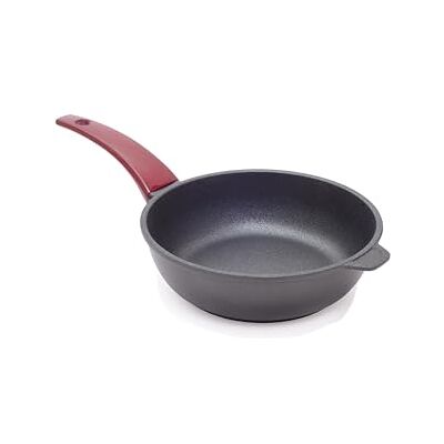 Risoli ' VINUM, Poêle antiadhésive Ø28 cm, haute épaisseur 8 mm, en aluminium fondu recyclé, sans induction, fabriquée en Italie Risoli ' VINUM, Poêle antiadhésive Ø28 cm, haute épaisseur 8 mm, en aluminium fondu recyclé, sans induction, fabriquée en Italie
