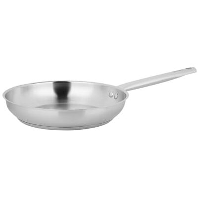 Sitram 717093 Poêle Endurance Ø24cm 100% Acier Inoxydable fond triple épaisseur Intérieur sans revêtement nocif Tous feux dont induction Sitram 717093 Poêle Endurance Ø24cm 100% Acier Inoxydable fond triple épaisseur Intérieur sans revêtement nocif Tous feux dont induction