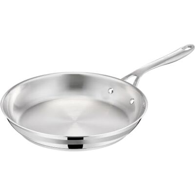 Tefal Jamie Oliver Cook' Smart Poêle Induction 24 cm Inox Poêle inox induction pour saisir les viandes Acier 18/10 robuste Poignée rivetée Technologie Thermo-fusion homogène Tefal Jamie Oliver Cook' Smart Poêle Induction 24 cm Inox Poêle inox induction pour saisir les viandes Acier 18/10 robuste Poignée rivetée Technologie Thermo-fusion homogène