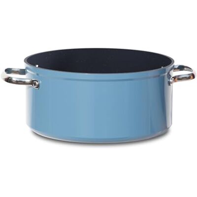 Nuwave Healthy Duralon Marmite antiadhésive en céramique bleue 4,7 L en bleu confortable, infusé de diamant, résistante aux rayures, sans PFAS, passe au lave-vaisselle et au four, prête à induction et Nuwave Healthy Duralon Marmite antiadhésive en céramique bleue 4,7 L en bleu confortable, infusé de diamant, résistante aux rayures, sans PFAS, passe au lave-vaisselle et au four, prête à induction et