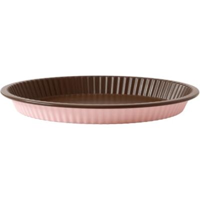 Cuisinox , Plat à tarte D28 cm en aluminium, Dolce, Rose Aluminium recyclé et recyclable avec revêtement antiadhésif, Revêtement antiadhésif, Rose Hibiscus et chocolat Cuisinox , Plat à tarte D28 cm en aluminium, Dolce, Rose Aluminium recyclé et recyclable avec revêtement antiadhésif, Revêtement antiadhésif, Rose Hibiscus et chocolat