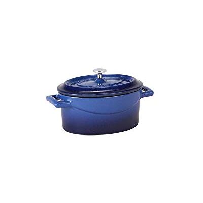 Pentole Agnelli Cocotte ovale en fonte émaillée - Bleu - 12x9cm - Ustensiles de cuisine Pentole Agnelli Cocotte ovale en fonte émaillée - Bleu - 12x9cm - Ustensiles de cuisine