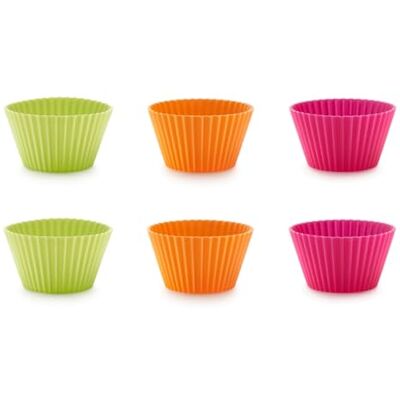 Lékué 6 moules à muffins en silicone 10 cm Lékué 6 moules à muffins en silicone 10 cm