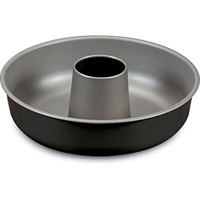Guardini Happy Hour, Moule Donut 25 cm, acier avec revêtement antiadhésif, couleur noir/gris Guardini Happy Hour, Moule Donut 25 cm, acier avec revêtement antiadhésif, couleur noir/gris