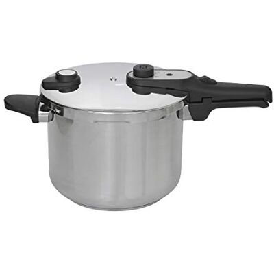 Jata HOLL2228 Autocuiseur 8 litres en acier inoxydable Compatible tous feux dont induction Diamètre 24 cm Jata HOLL2228 Autocuiseur 8 litres en acier inoxydable Compatible tous feux dont induction Diamètre 24 cm