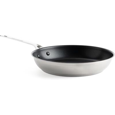 KitchenAid Stainless Steel Poêle à frire en céramique antiadhésive de 28 cm en acier inoxydable sans PFAS, résistant à l'induction et au four, argenté KitchenAid Stainless Steel Poêle à frire en céramique antiadhésive de 28 cm en acier inoxydable sans PFAS, résistant à l'induction et au four, argenté
