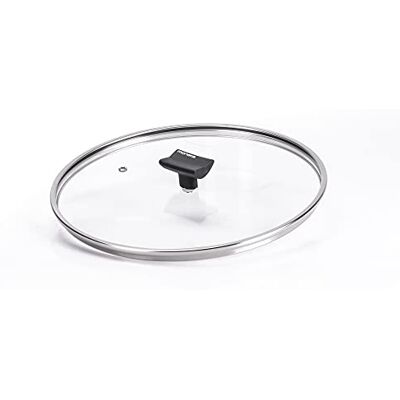 Moneta Nova Coperchio Piatto Bordo in Acciaio Inox, 28 cm Moneta Nova Coperchio Piatto Bordo in Acciaio Inox, 28 cm