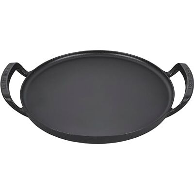 LE CREUSET Moule à pizza rond en fonte pour barbecue d'extérieur LE CREUSET Moule à pizza rond en fonte pour barbecue d'extérieur