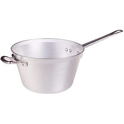 Baldassare Agnelli Pentole Agnelli Paille pour Polenta, 10 L, acier inoxydable, argent, 32 cm Baldassare Agnelli Pentole Agnelli Paille pour Polenta, 10 L, acier inoxydable, argent, 32 cm