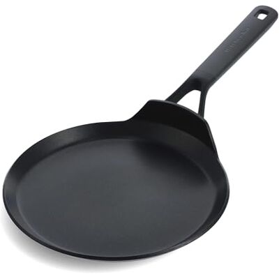 KitchenAid Classic Poêle à crêpe 24 cm en aluminium anodisé Revêtement céramique antiadhésif sans PFAS Poêle induction et tout feux Passe au four jusqu'à 160 °C et lave-vaisselle Noir KitchenAid Classic Poêle à crêpe 24 cm en aluminium anodisé Revêtement céramique antiadhésif sans PFAS Poêle induction et tout feux Passe au four jusqu'à 160 °C et lave-vaisselle Noir