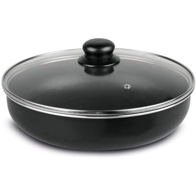 Sitram 712771 Sauteuse Aluminium pressé noir FAMILY Ø 26 cm H 6.5 cm + Couvercle vapeur en verre, Revêtement anti-adhésif sans PFOA, compatible manche OVIBLE Tous feux dont induction Sitram 712771 Sauteuse Aluminium pressé noir FAMILY Ø 26 cm H 6.5 cm + Couvercle vapeur en verre, Revêtement anti-adhésif sans PFOA, compatible manche OVIBLE Tous feux dont induction