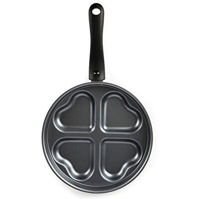 Excelsa Heart Poêle avec 4 compartiments en forme de cœur avec poignée amovible Excelsa Heart Poêle avec 4 compartiments en forme de cœur avec poignée amovible