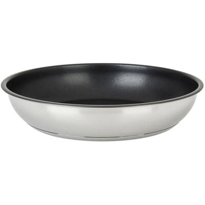 Sitram 715018 Poêle Inox amovible Gamme OVIBLE ARPEGE Ø 24 cm H 4,5 cm Revêtement intérieur anti-adhésif sans PFOA Tous feux dont induction vendu sans le manche Sitram 715018 Poêle Inox amovible Gamme OVIBLE ARPEGE Ø 24 cm H 4,5 cm Revêtement intérieur anti-adhésif sans PFOA Tous feux dont induction vendu sans le manche