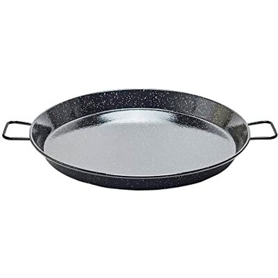 Garcima LA IDEAL Poêle à Paella en Acier émaillé, Noir, 50 cm Garcima LA IDEAL Poêle à Paella en Acier émaillé, Noir, 50 cm