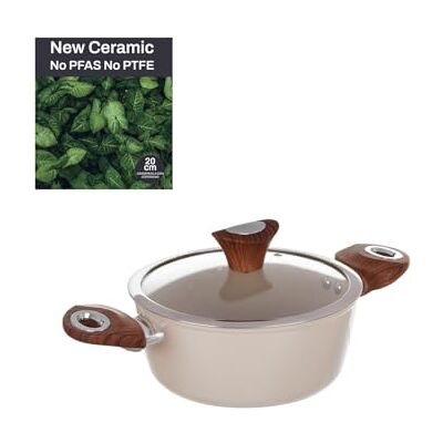 Casserole en céramique Kasanova 20cm avec couvercle - Ustensiles de cuisine Casserole en céramique Kasanova 20cm avec couvercle - Ustensiles de cuisine