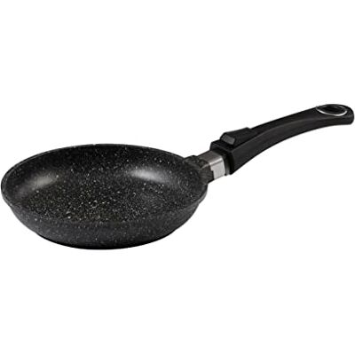 Pradel Excellence Poêle en Fonte d’Aluminium Premium, Revêtement Anti-Adhésif “Façon Pierre”, Manche Amovible Compatible Tous Feux dont Induction, Four et Lave-Vaisselle Diamètre 24 cm Noir Pradel Excellence Poêle en Fonte d’Aluminium Premium, Revêtement Anti-Adhésif “Façon Pierre”, Manche Amovible Compatible Tous Feux dont Induction, Four et Lave-Vaisselle Diamètre 24 cm Noir