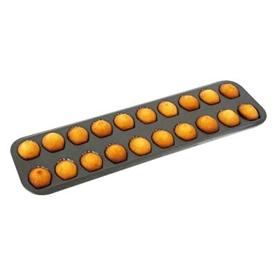 Gobel 264510 Plaque de 20 moules à madeleine avec revêtement anti-adhésif Gobel 264510 Plaque de 20 moules à madeleine avec revêtement anti-adhésif