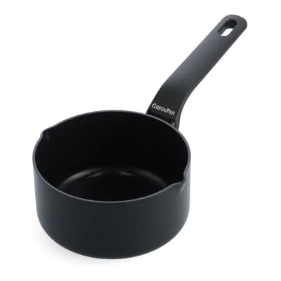 GreenChef GP-ESSEN FBl Aluminium Magn Bl 9011+Bl_DINF8 casserole opn + 2SP 16 cm/1 GreenChef GP-ESSEN FBl Aluminium Magn Bl 9011+Bl_DINF8 casserole opn + 2SP 16 cm/1