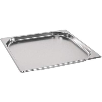 Vogue GN 2/3 Poêle en acier inoxydable 20 mm 325 x 354 mm Vogue GN 2/3 Poêle en acier inoxydable 20 mm 325 x 354 mm