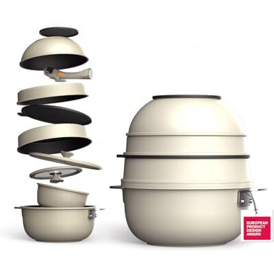 MasterPRO SHARE & PLAY Lot de 10 ustensiles de cuisine empilables, poignée amovible, faible encombrement, aluminium fondu, revêtement antiadhésif CERATECH MasterPRO SHARE & PLAY Lot de 10 ustensiles de cuisine empilables, poignée amovible, faible encombrement, aluminium fondu, revêtement antiadhésif CERATECH