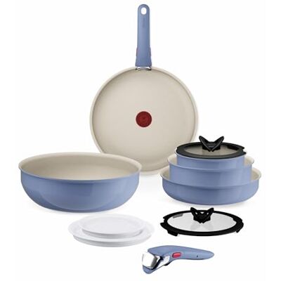 Tefal Ingenio Serenity Batterie de cuisine 11 pièces Bleu Tefal Ingenio Serenity Batterie de cuisine 11 pièces Bleu