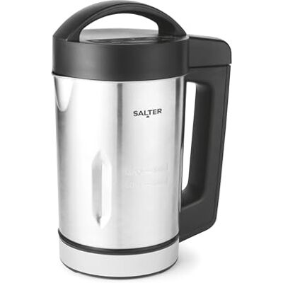 Salter EK5118V2 Digital Soup Maker 1.6L, Blend Chunky & Smooth Soup, Great For Batch Cooking, 5 Settings (Smooth, Chunky, Drinks, Keep Warm, Blend/Clean), Overspill Sensor, Stainless Steel, 900W Salter EK5118V2 Digital Soup Maker 1.6L, Blend Chunky & Smooth Soup, Great For Batch Cooking, 5 Settings (Smooth, Chunky, Drinks, Keep Warm, Blend/Clean), Overspill Sensor, Stainless Steel, 900W